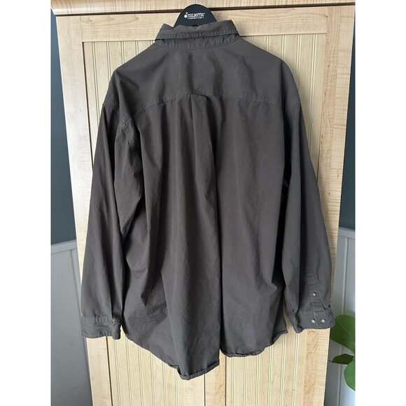 Carhartt 3X Work Shirt Heavy Long Sleeve Button Up / Light Jacket Gray XXXL VTG - Picture 3 of 5